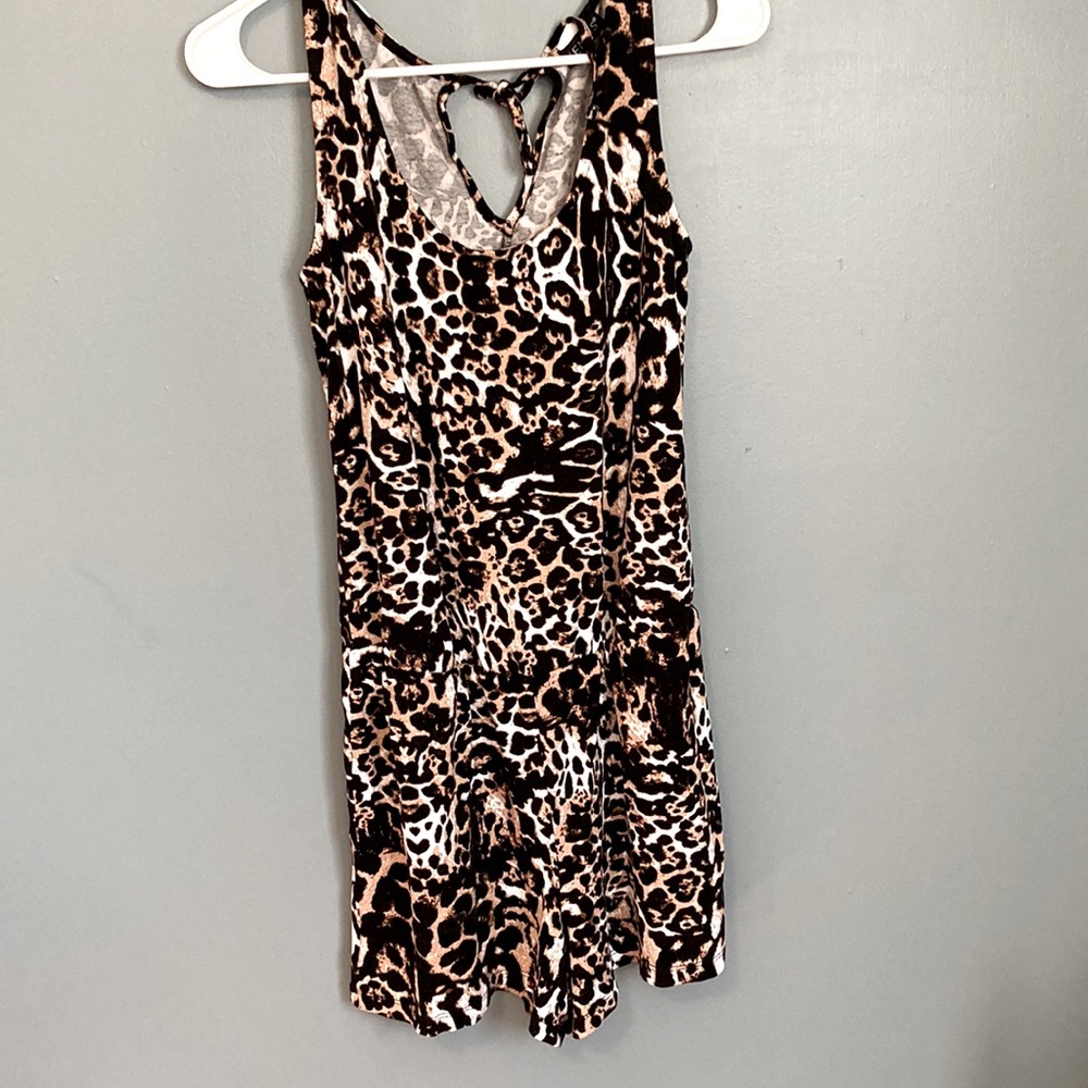 Venus leopard short jumpsuit